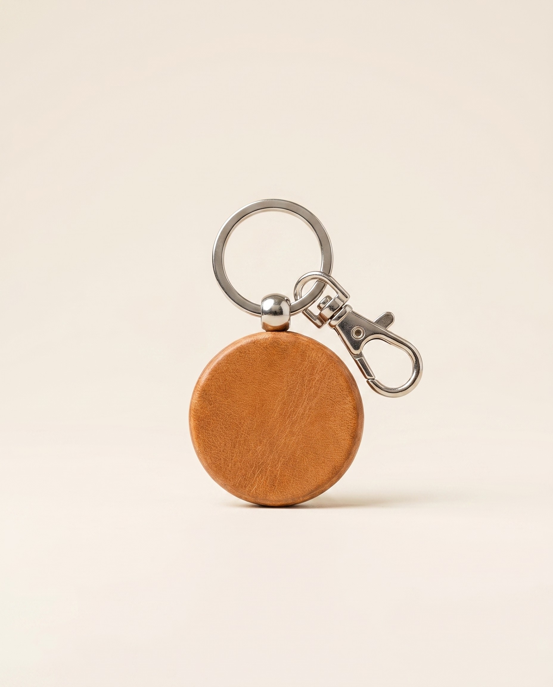 Mens leather keychain