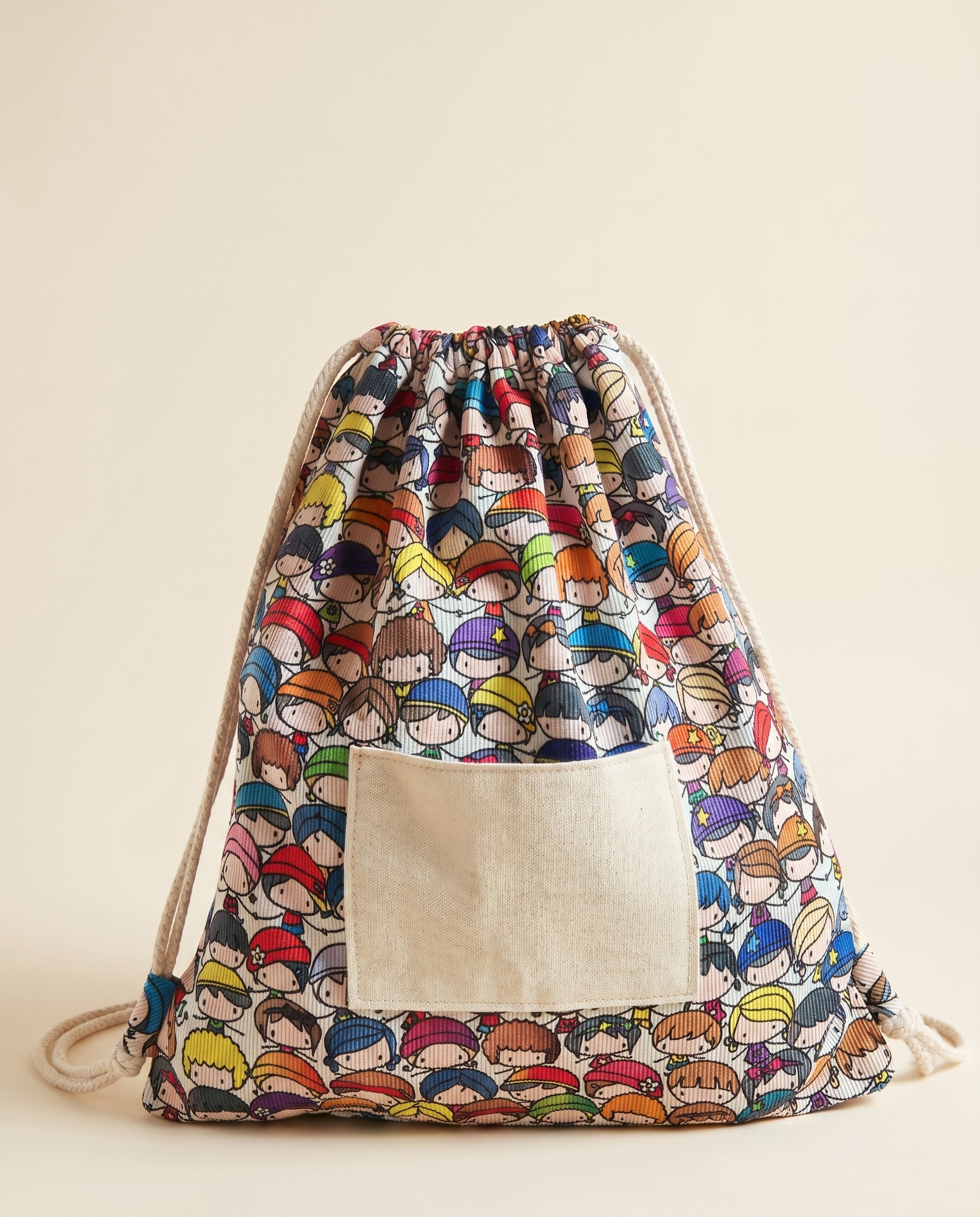 Personalised kids drawstring bag
